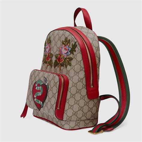 gucci white red backpack|gucci bag backpack women's.